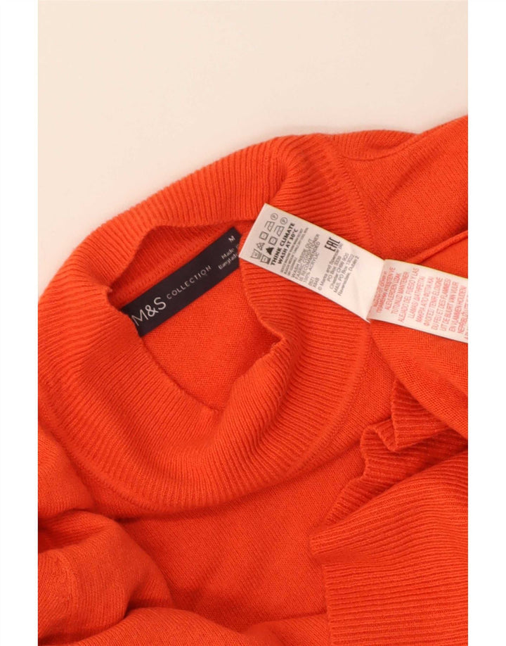 Pulover cu gât țestoasă pentru femei Marks & Spencer UK 14 portocaliu mediu