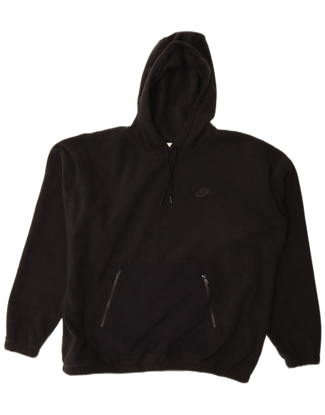 Pulover Nike pentru bărbați, cu glugă, poliester, negru