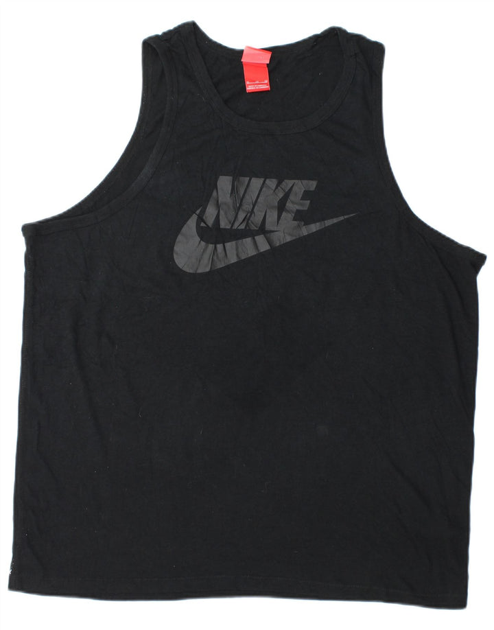 Vesta grafică pentru bărbați NIKE XL, poliester negru