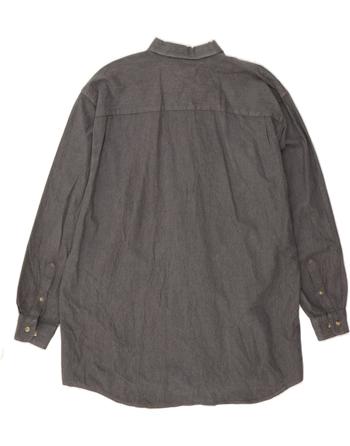 IZOD Mens Shirt XL Grey Cotton Vintage Izod and Second-Hand Izod from Messina Hembry 
