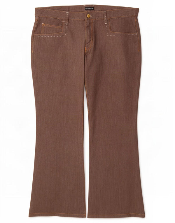 Marks & Spencer Pantaloni casual pentru femei Autograph UK 18 XL W38 L29 Maro