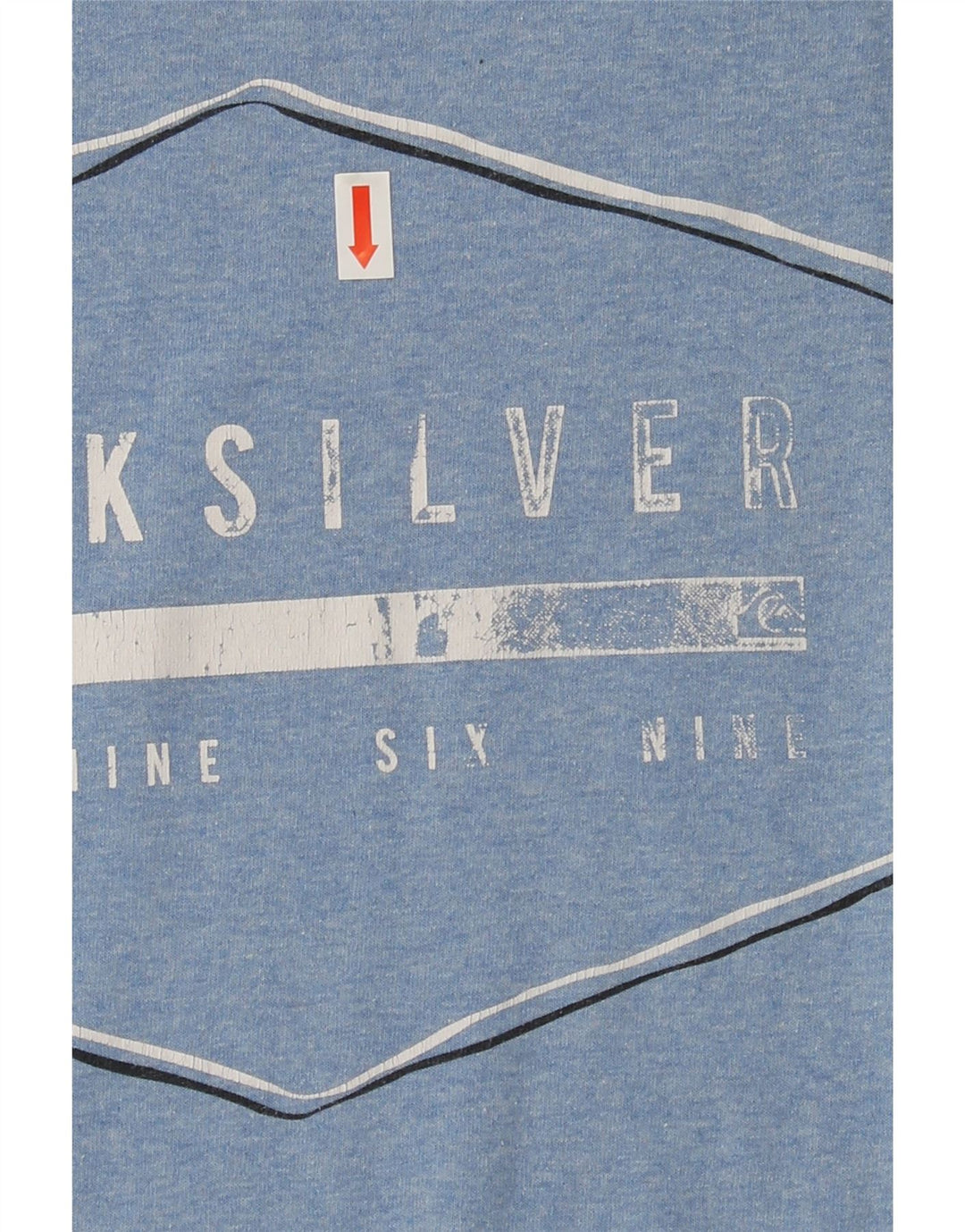 QUIKSILVER Mens Regular Fit Graphic T-Shirt Top Medium Blue Cotton Vintage Quiksilver and Second-Hand Quiksilver from Messina Hembry 