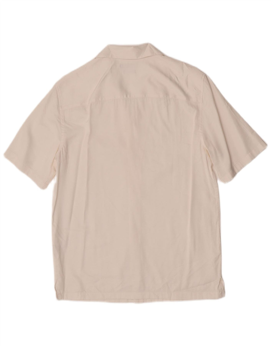 Cămașă cu mânecă scurtă pentru bărbați Zara, mică, albă, viscoză