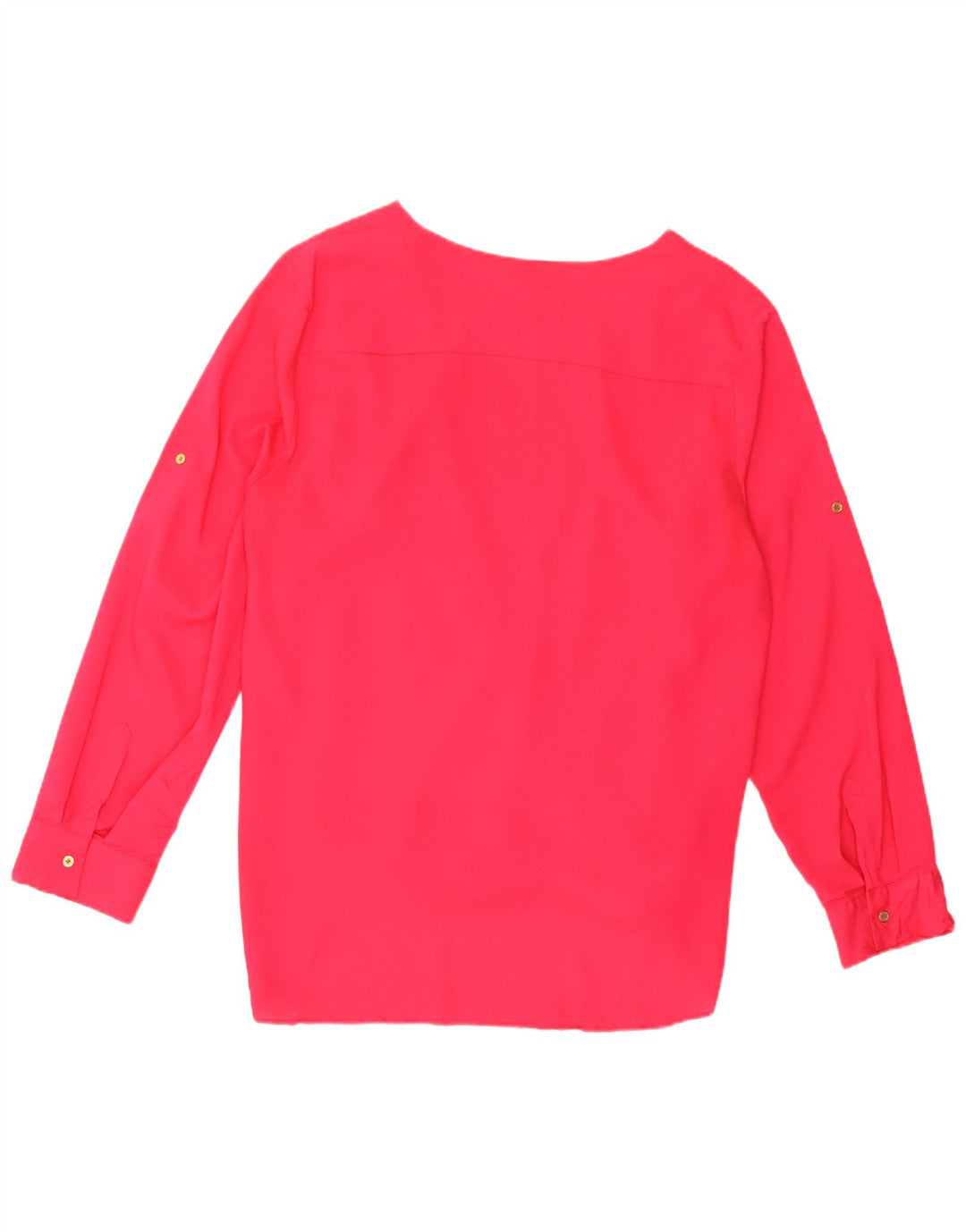 Bluză cu mânecă lungă pentru femei Calvin Klein, UK 18 XL, poliester roz