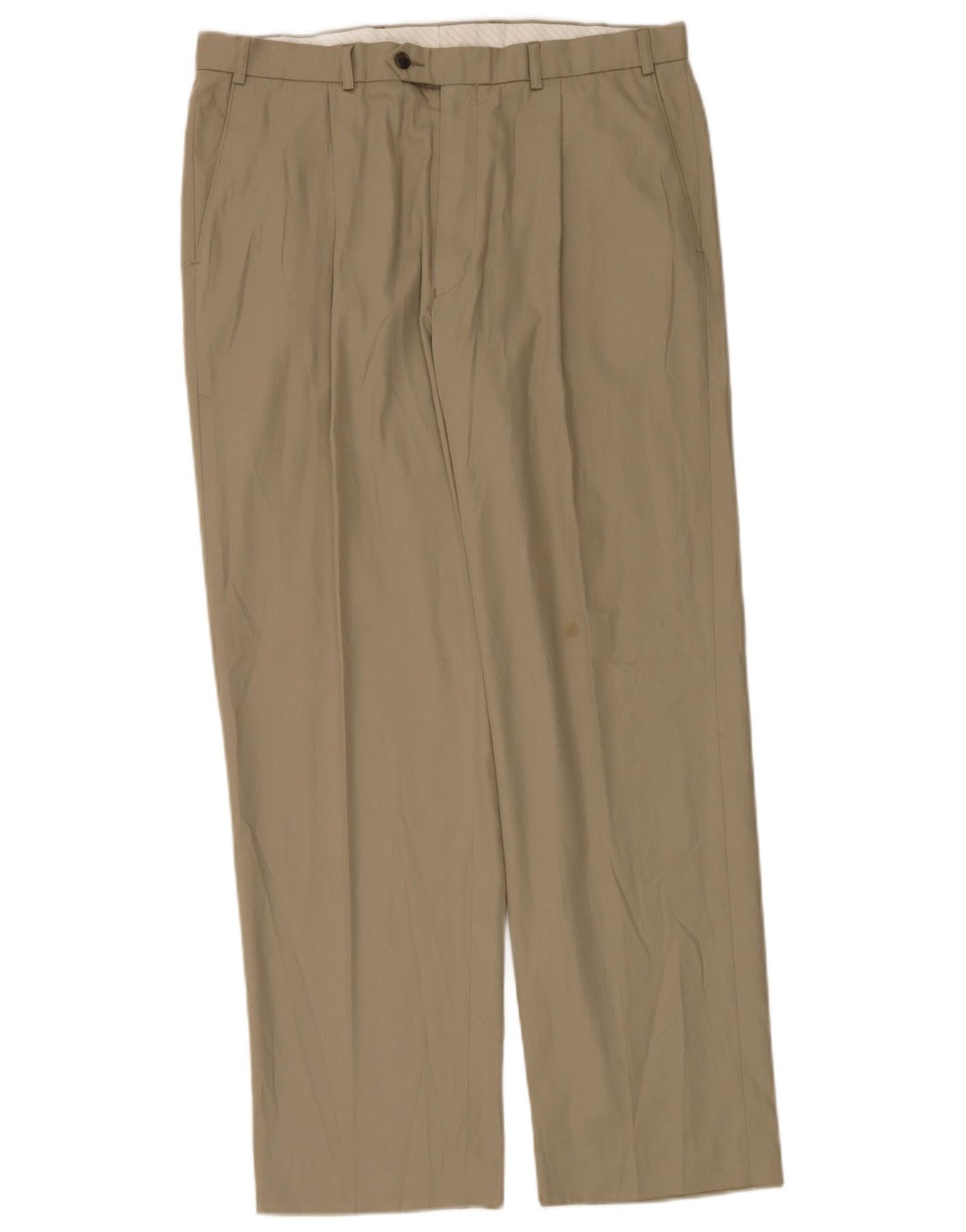 Pantaloni de costum pentru bărbați Marks & Spencer L36 L31 poliester bej