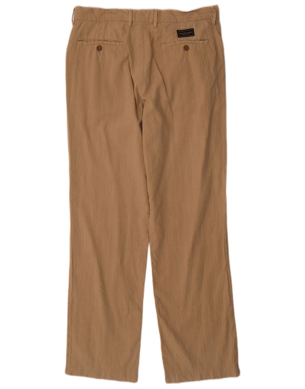 Pantaloni casual drepti pentru bărbați Marlboro Classics EU 50 Large W34 L31 Bej