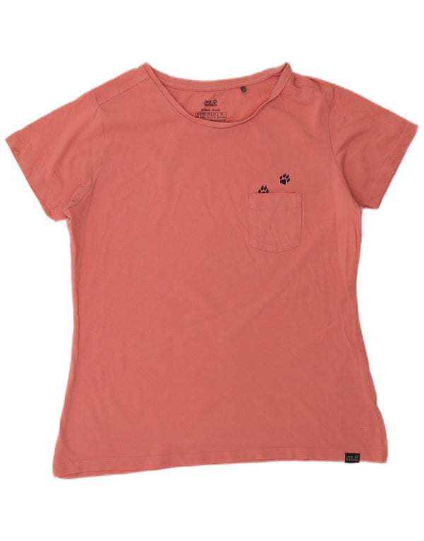 JACK WOLFSKIN Tricou pentru femei Top UK 18 XL Bumbac roz