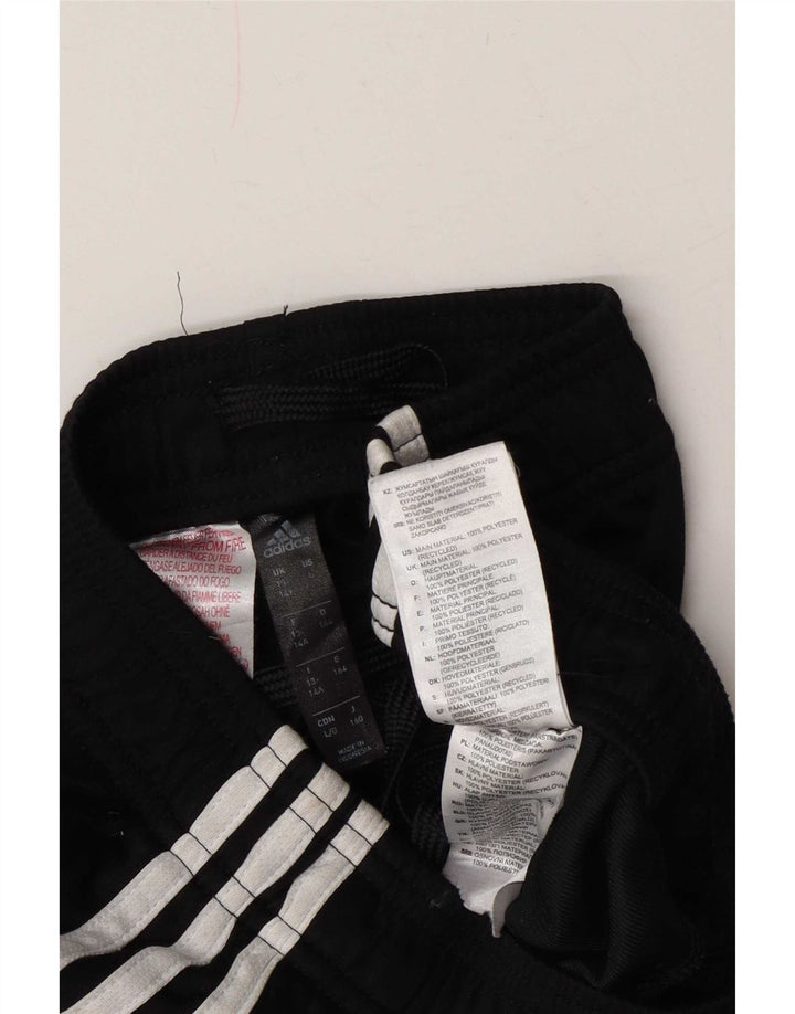 Pantaloni de trening Adidas Dri Fit pentru baieti 13-14 ani poliester negru
