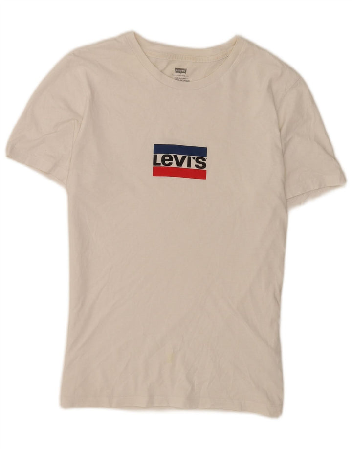 Tricou grafic pentru bărbați Levi's Top XS Bumbac alb
