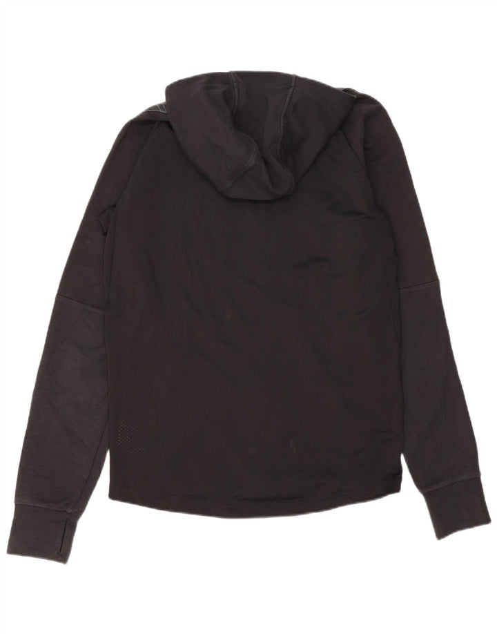 Pulover Adidas pentru bărbați Graphic Zip, bumbac mediu negru