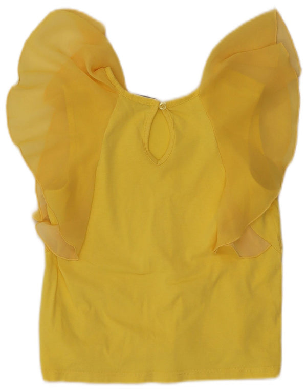 Bluză Crop Top pentru femei Pinko UK 8 Poliester galben mic