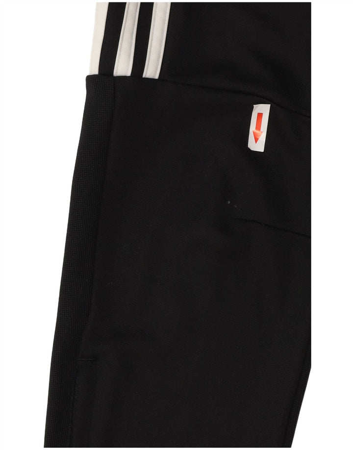 Pantaloni de trening Adidas Climalite pentru baieti 11-12 ani poliester mediu negru