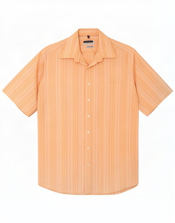 Angelo Litrico Cămașă pentru bărbați By C&A Dimensiune 39/40 Large Yellow Pinstripe