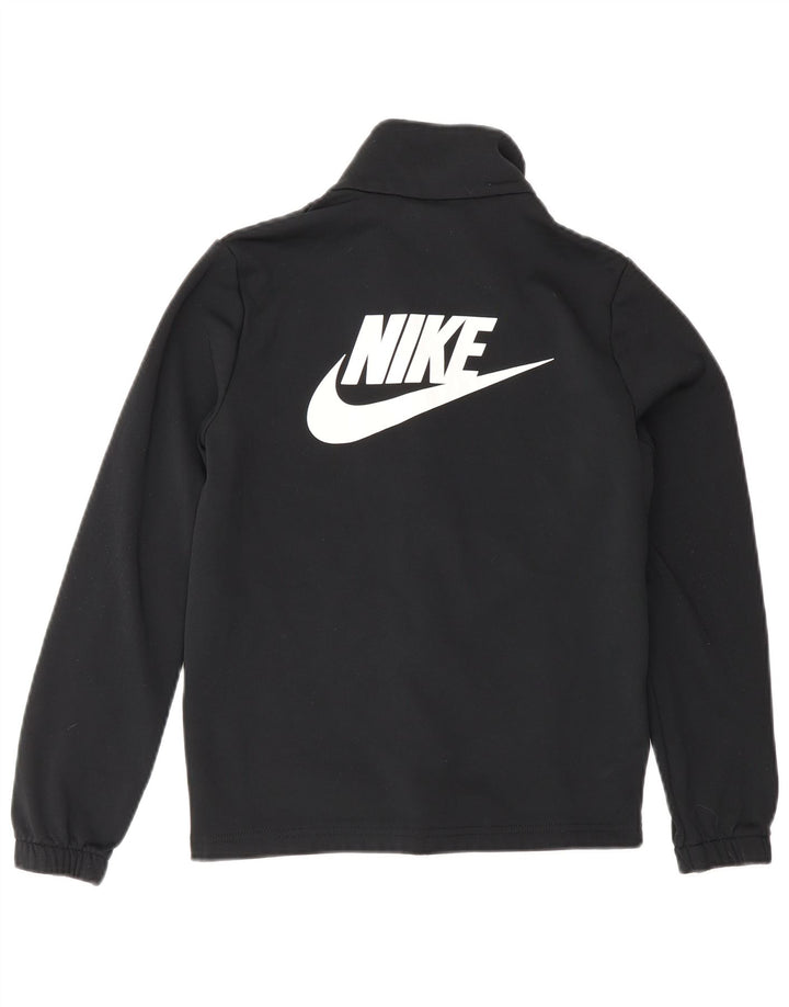 Jachetă de top pentru trening Nike pentru băieți grafic 10-11 ani Poliester mediu negru