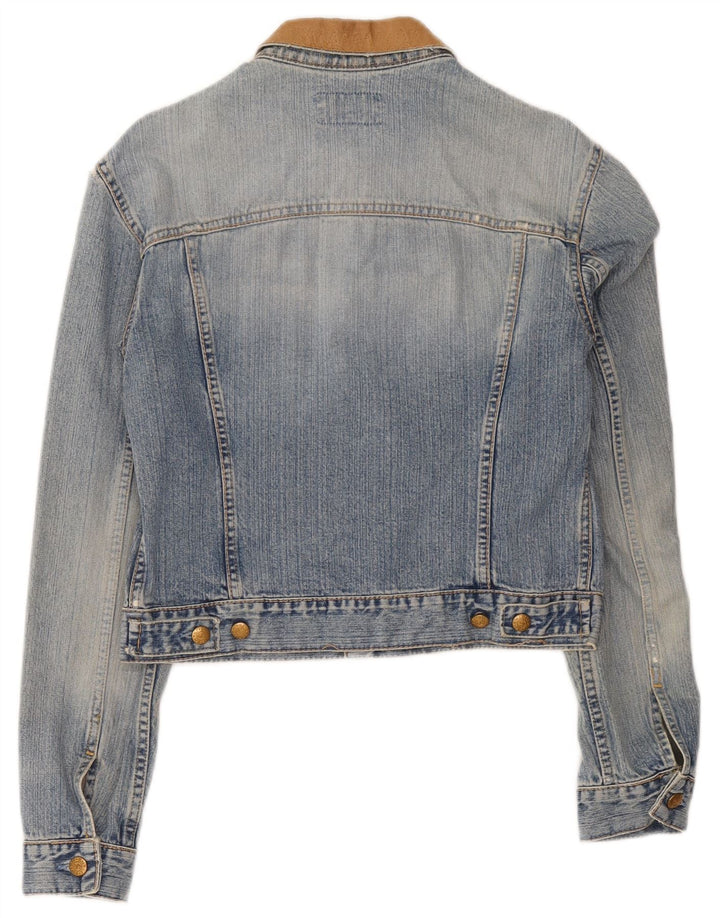 Jachetă de denim crop Swish pentru femei UK 14 Medium Blue