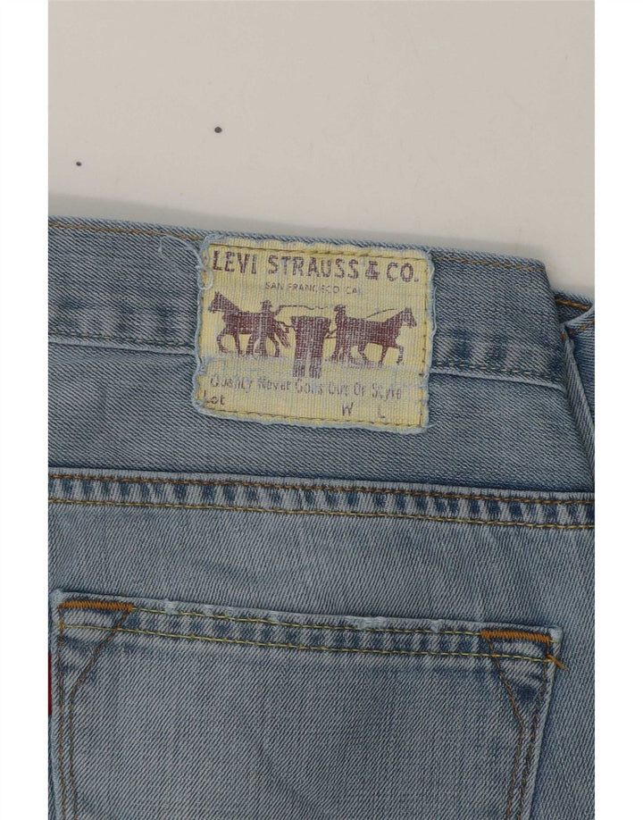 Blugi drepti pentru bărbați Levi's 504 W34 L29 Albastru