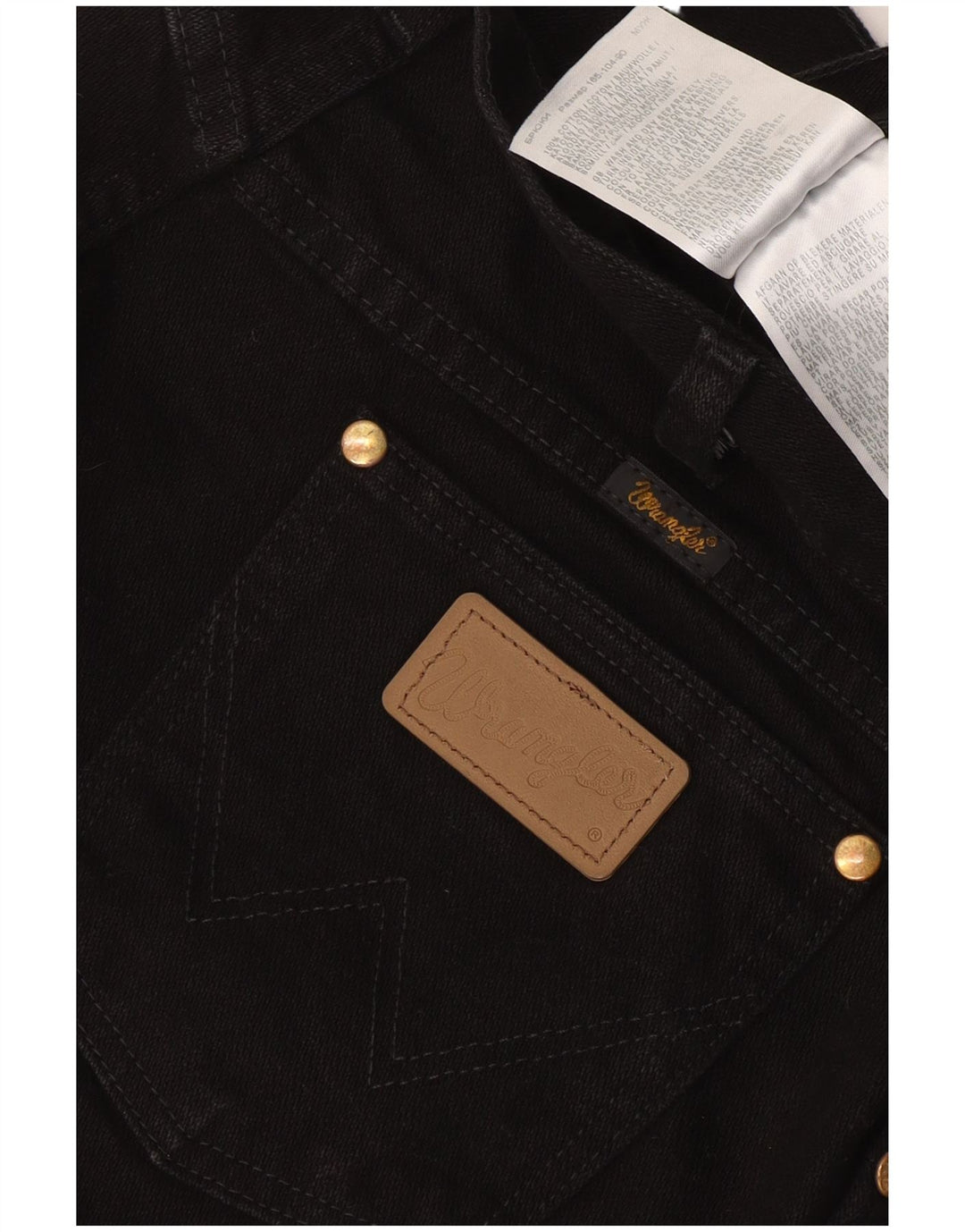 Blugi drepti pentru bărbați Wrangler W36 L30 negri