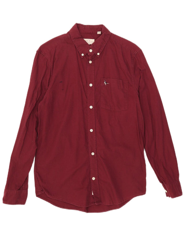 Cămașă pentru bărbați Jack Wills Slim Fit, Bumbac Mic Burgundy