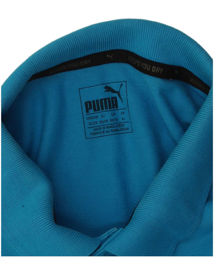 Tricou polo pentru bărbați Puma XL, bumbac albastru