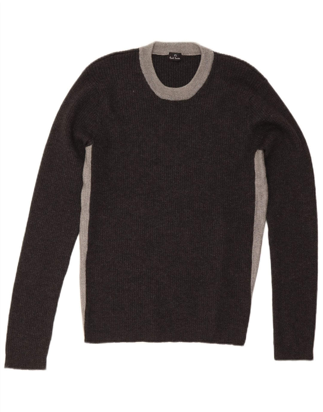 Pulover pentru damă Paul Smith, cu gât turnut, UK 12, gri mediu, color block