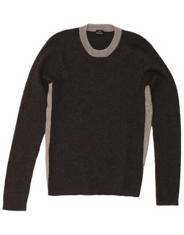 Pulover pentru damă Paul Smith, cu gât turnut, UK 12, gri mediu, color block