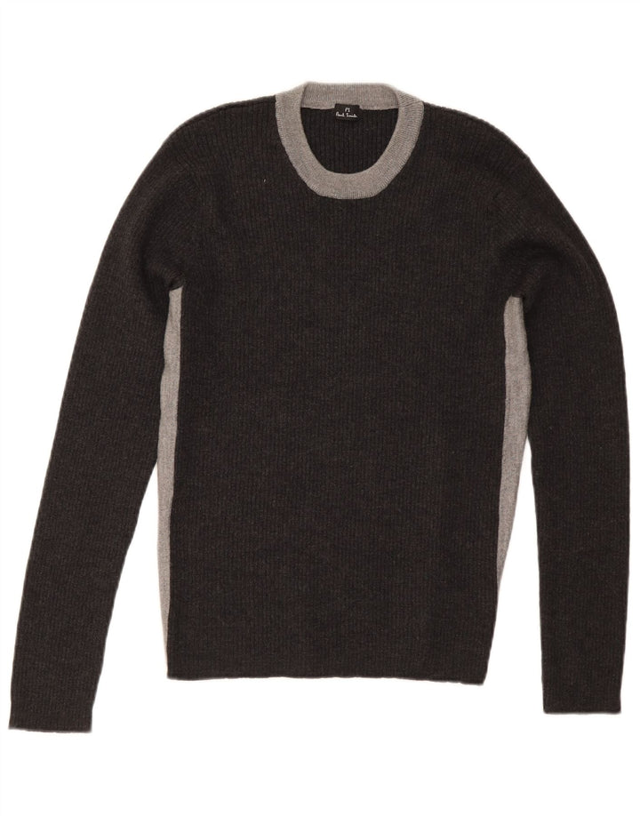 Pulover pentru damă Paul Smith, cu gât turnut, UK 12, gri mediu, color block