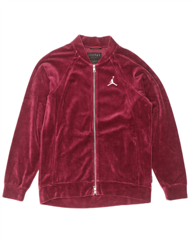 Jachetă de trening Jordan pentru bărbați, bumbac mediu burgundy
