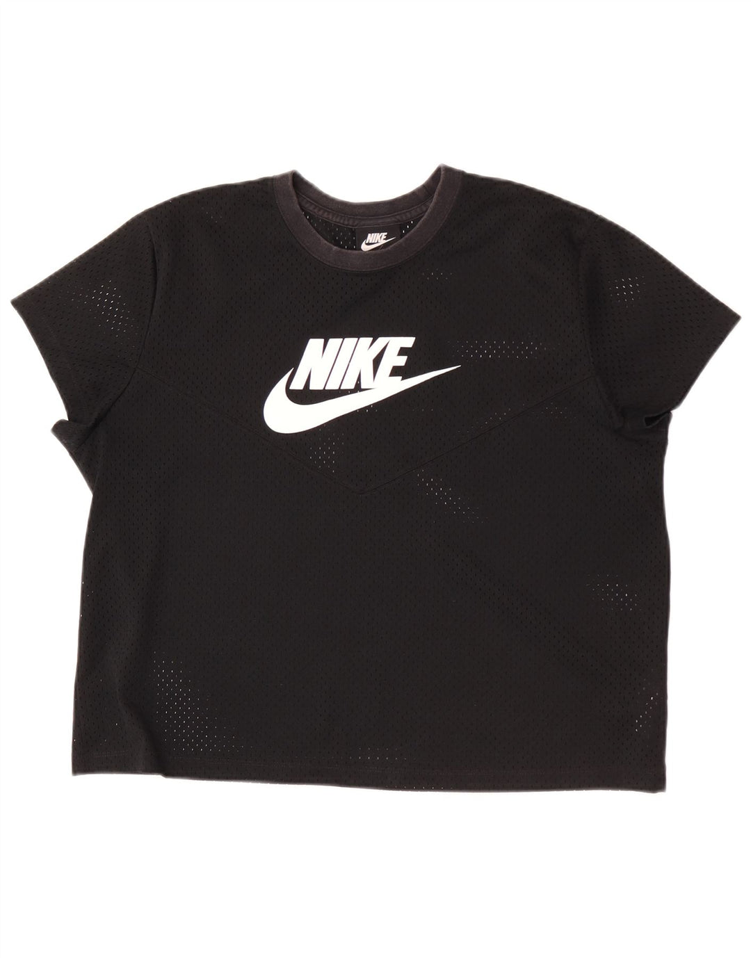Tricou grafic Nike pentru femei Top UK 18 XL Poliester negru