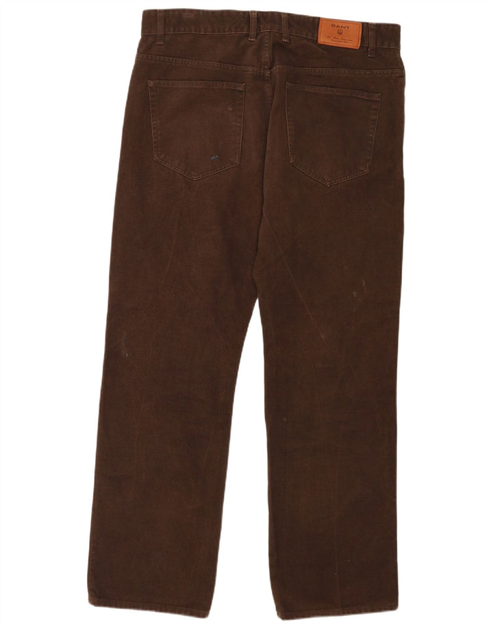Pantaloni obișnuiți pentru bărbați Gant, L36 L32, maro, bumbac