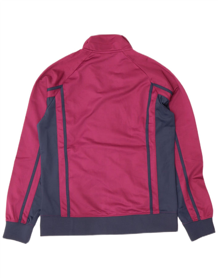 Jachetă de top pentru trening ASICS pentru femei UK 14 mare, mov, poliester color bloc