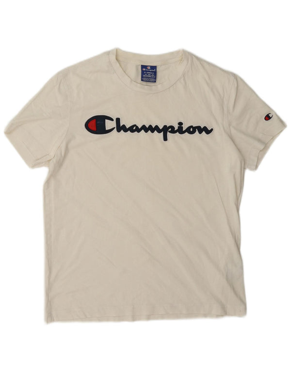 Tricou grafic pentru bărbați Champion Top XS Bumbac alb