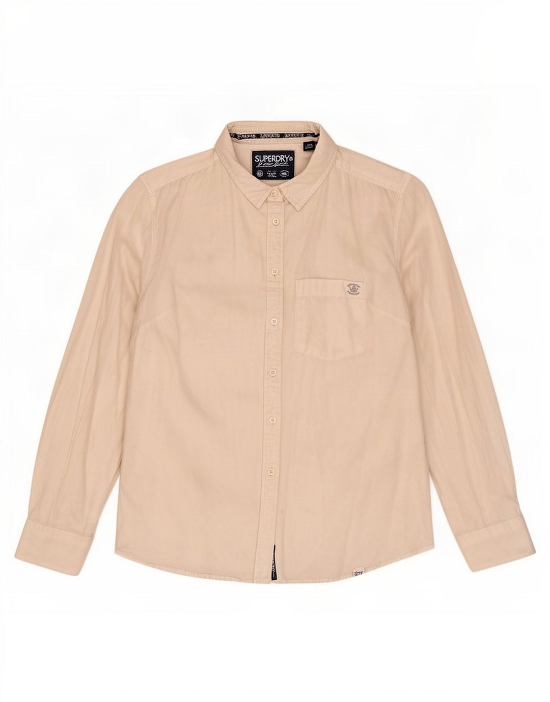 Cămașă Superdry pentru femei UK 16, mare, alb, bumbac