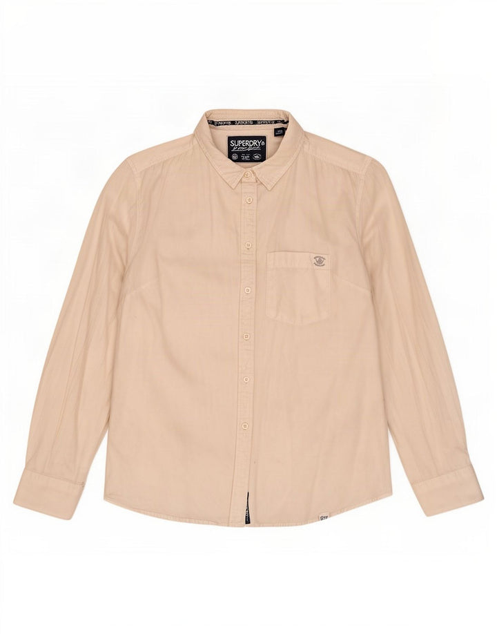 Cămașă Superdry pentru femei UK 16, mare, alb, bumbac