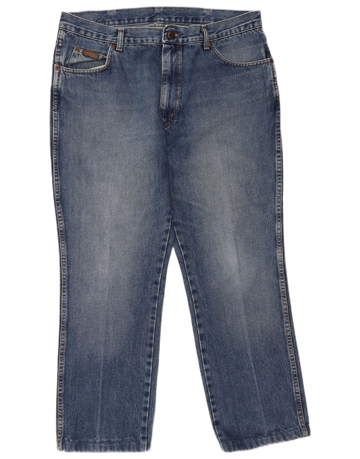 Blugi drepte pentru bărbați Wrangler Texas W38 L30 Bumbac albastru