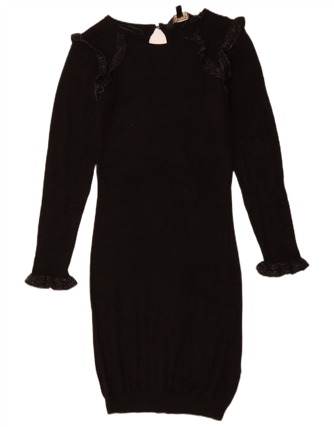LIPSY Rochie Jumper pentru Femei UK 8 Small Black Viscose