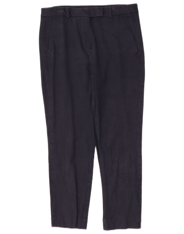 Marks & Spencer Pantaloni de costum conici pentru femei UK 12 Medium W28 L26 Bleumarin