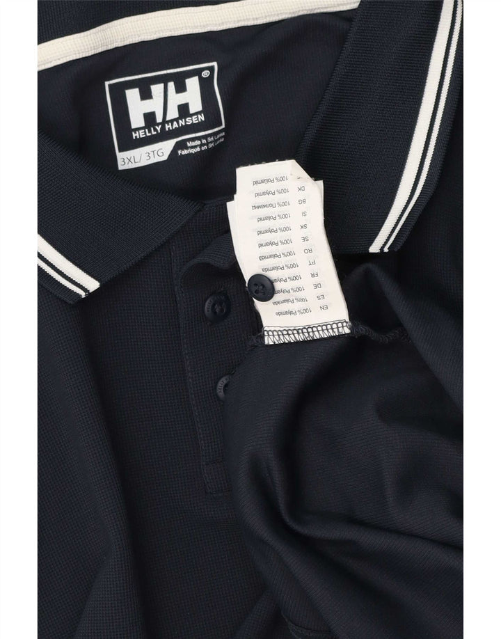 Cămașă polo Helly Hansen pentru bărbați 3XL, poliester bleumarin