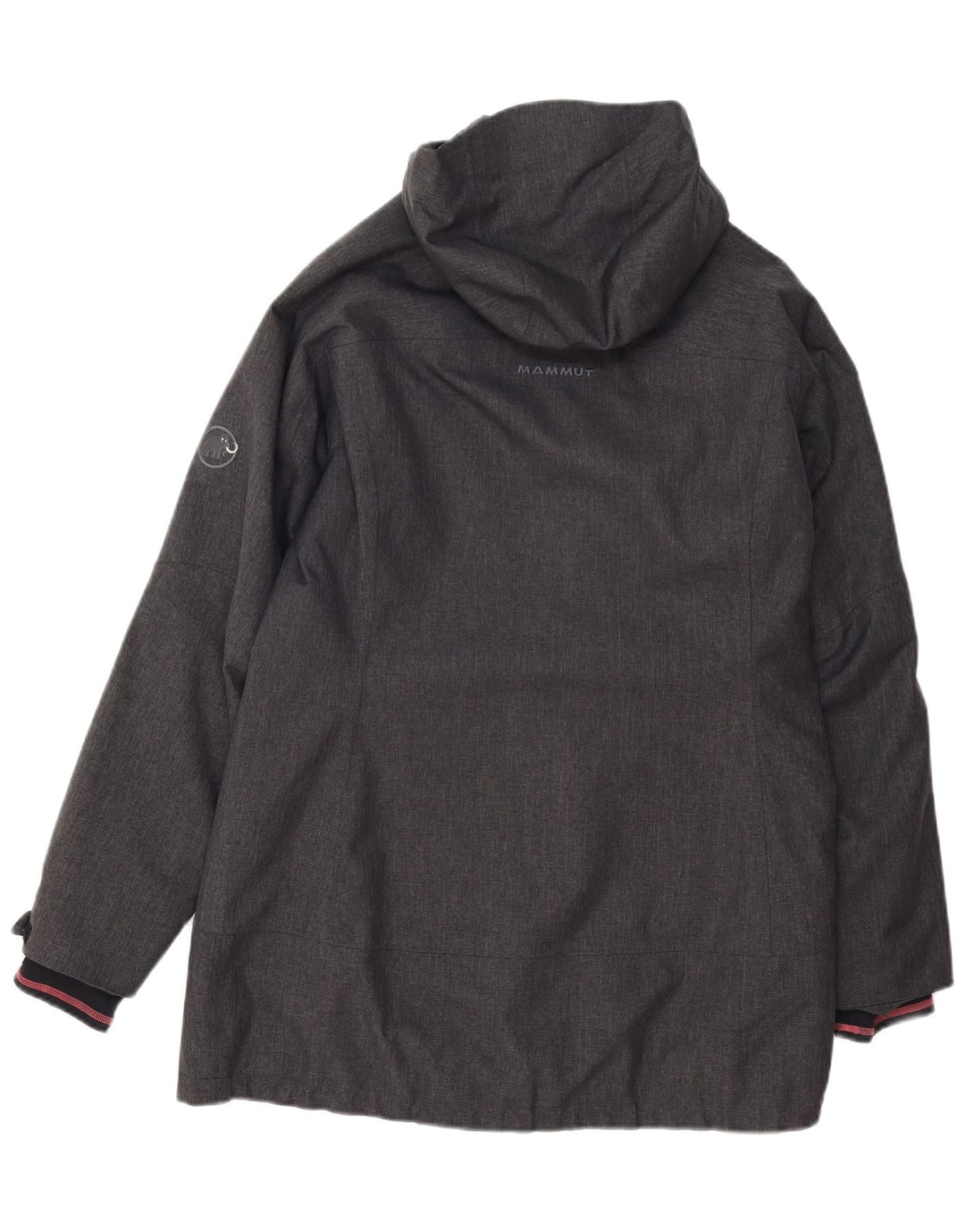 MAMMUT Jachetă de vânt cu glugă pentru femei UK 16, mare, gri, poliester
