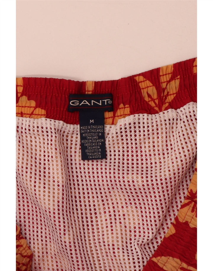 Pantaloni scurți de înot Gant pentru bărbați, nailon, floral, roșu mediu