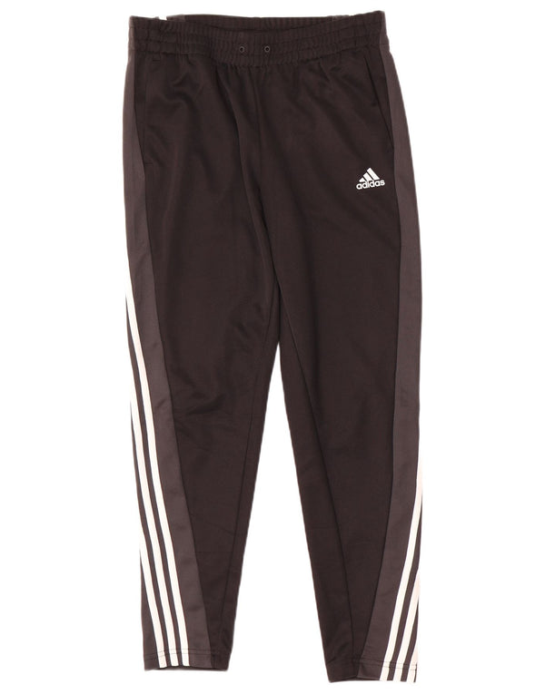 Pantaloni de trening Adidas pentru femei UK 12/14 Medium Black Colorblock