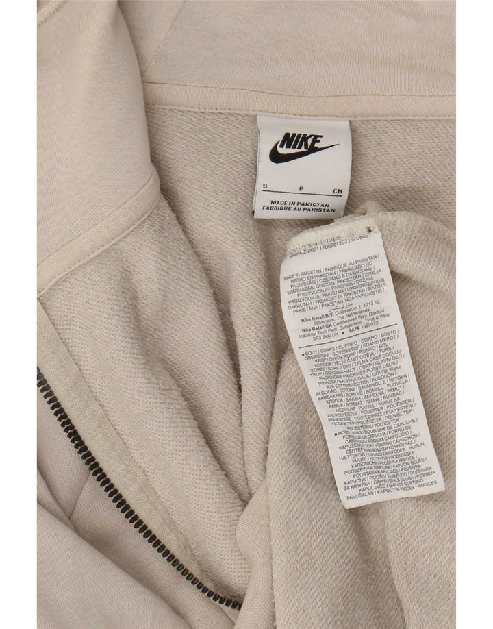 Pulover Nike pentru bărbați, cu fermoar, bumbac, bej