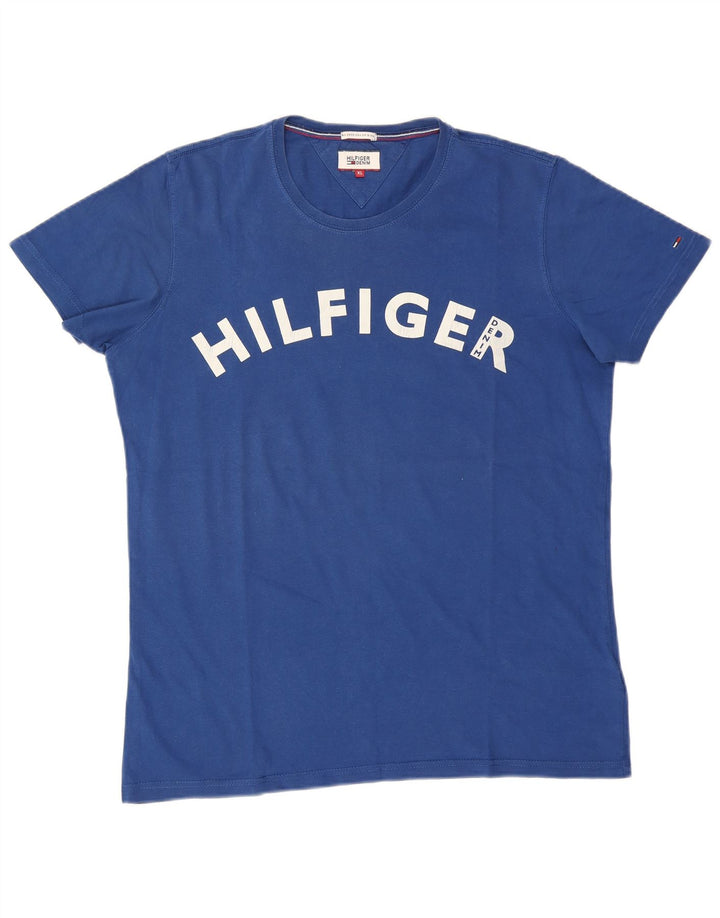 Tricou grafic pentru bărbați Tommy Hilfiger Top XL Bumbac albastru