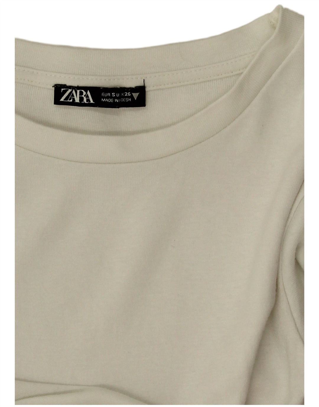 Body cu mânecă lungă pentru femei Zara UK 8 Small Off White