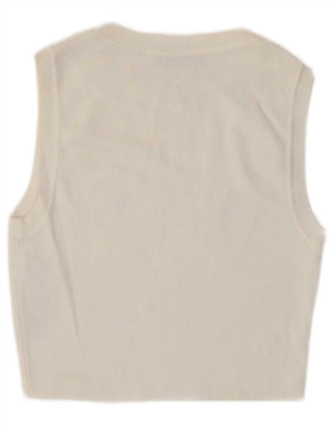 Crop Top fără mâneci pentru femei Zara UK 12 Medium White Viscose