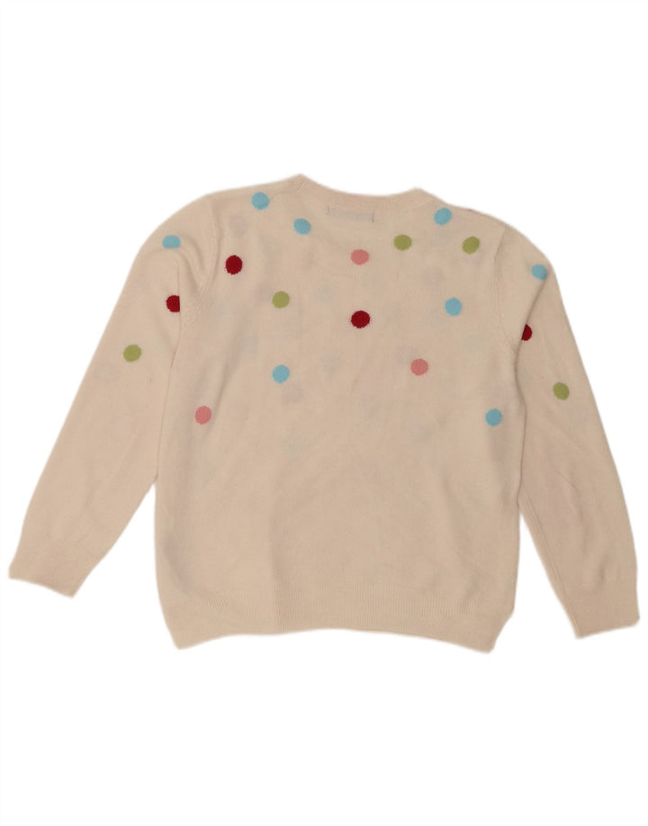 Pulover pentru femei Marks & Spencer cu decolteu triplu UK 12 Medium Off White