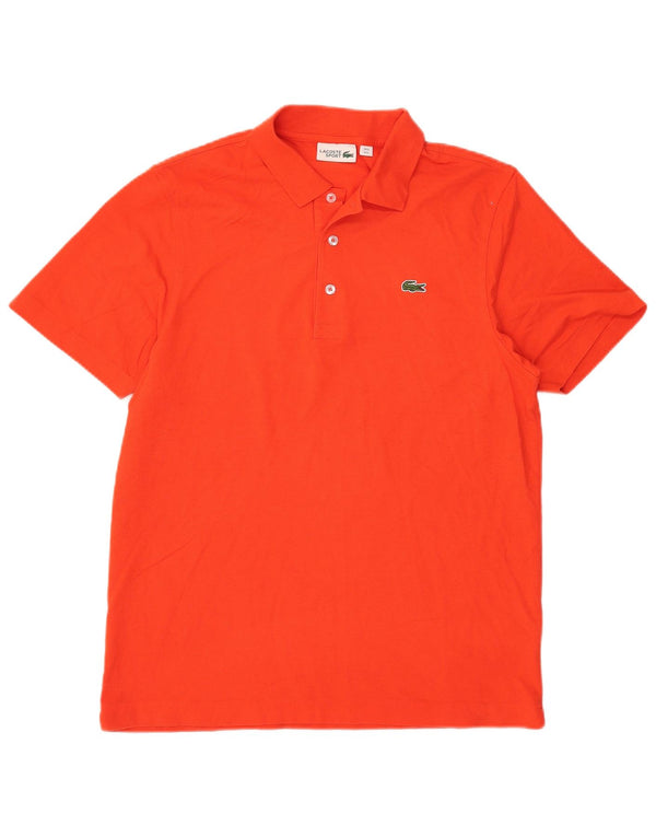 Tricou polo Lacoste pentru bărbați mărimea 5 mare bumbac portocaliu