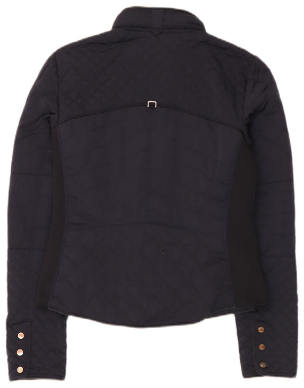 Jachetă matlasată pentru femei Zara UK 12 Medium Bleumarin Poliester