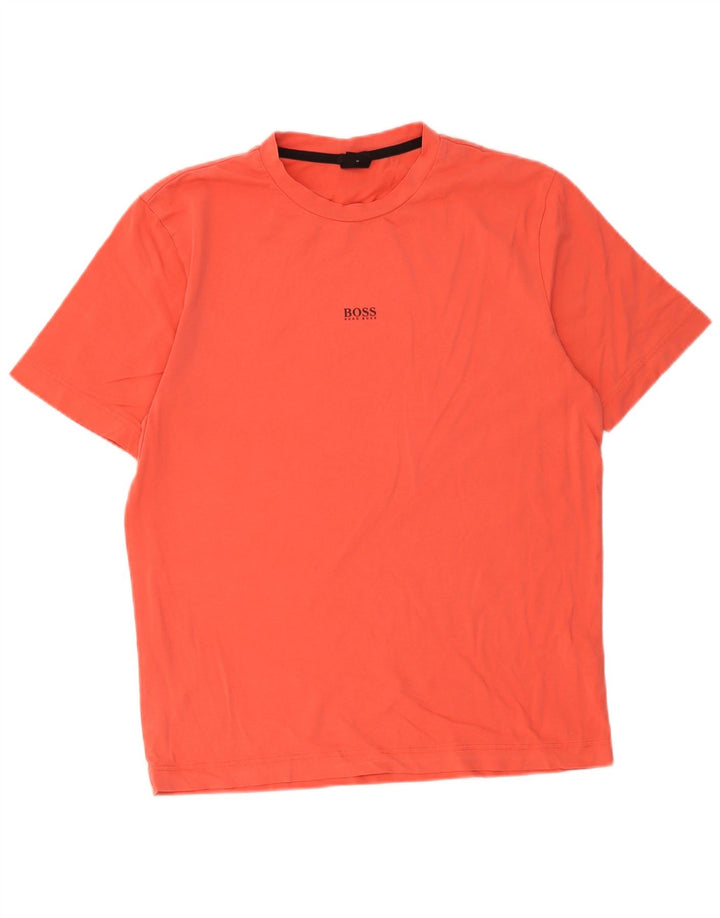 Tricou Hugo Boss pentru bărbați cu croială relaxată Top din bumbac portocaliu mediu
