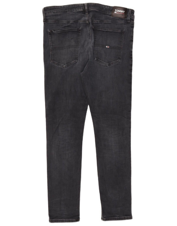 Blugi pentru bărbați Tommy Hilfiger Simon skinny W38 L32 bumbac negru