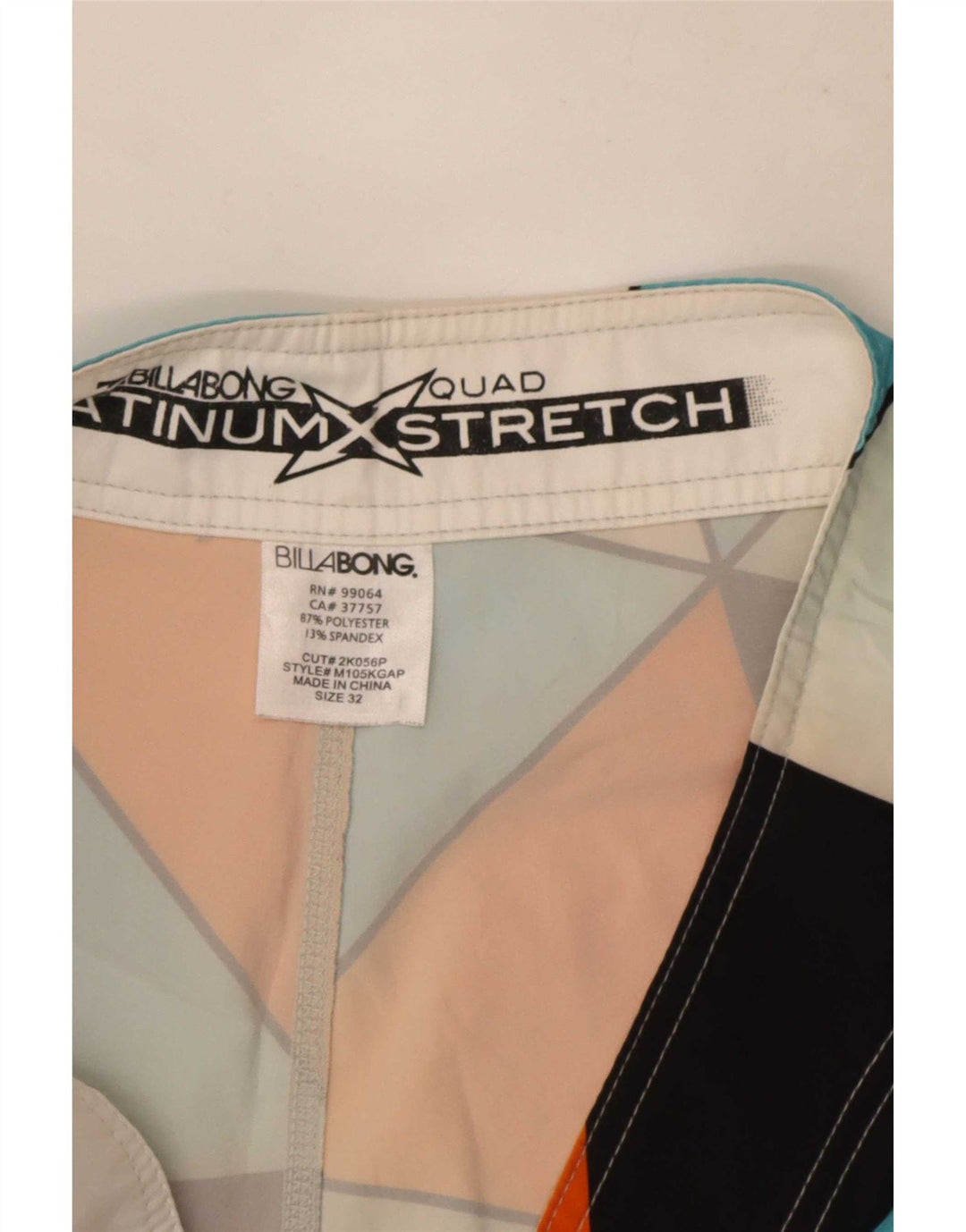 Pantaloni scurți de înot Billabong pentru bărbați, poliester geometric multicolor mediu